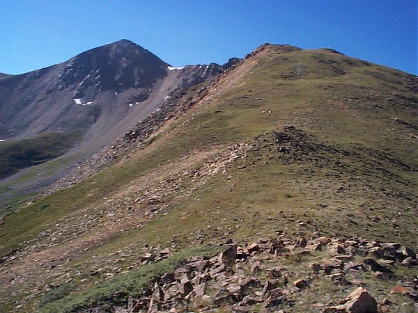 Once I was on this ridge I could see Browns Peak eight tenths of a mile to the southeast.