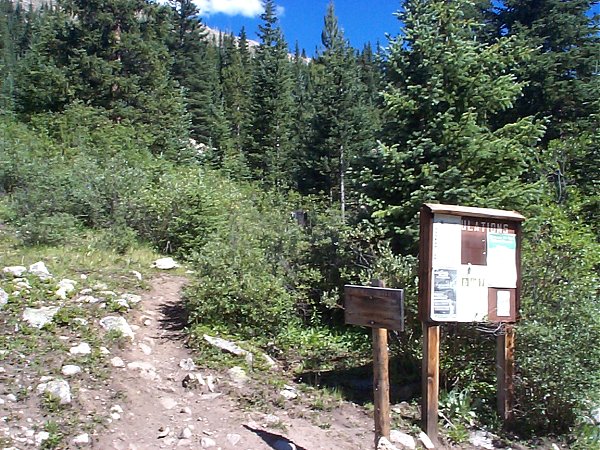 Here's the trailhead to Huron Peak - 2 more miles back to Winfield.