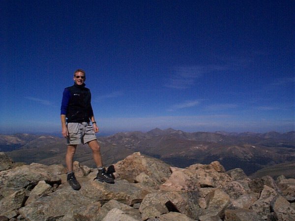 Steve - posing on the summit.