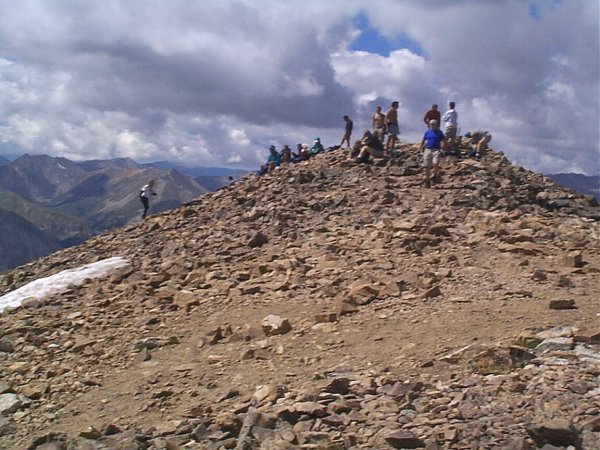 Another shot of the crowds on the summit.