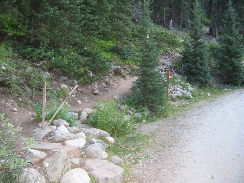 The actual trailhead to Quandary.