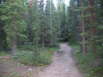 Further along the trail.