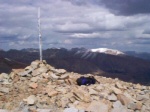 The summit of Dyer Mountain (elevation 13,855 feet).