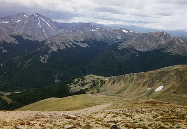 The ridge of our ascent.