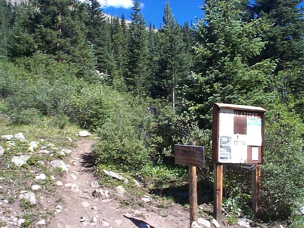 Here's the trailhead to Huron Peak - 2 more miles back to Winfield.