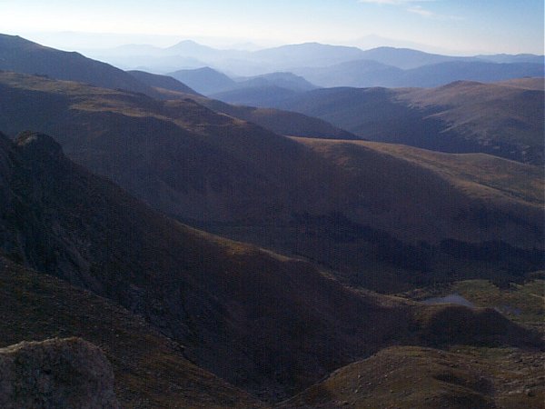 Shadows on the foothills ...