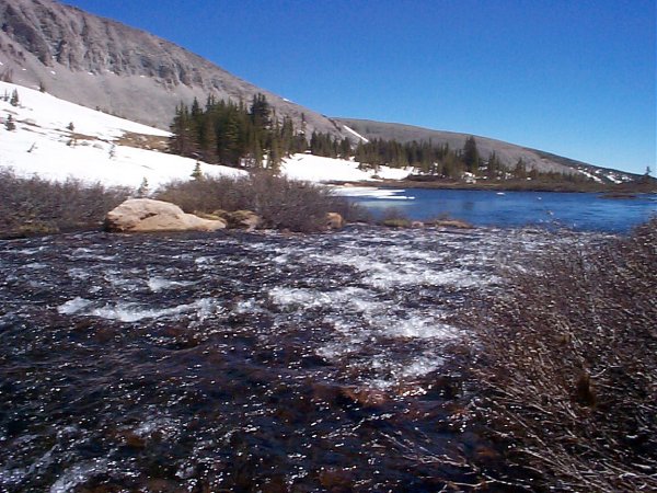 Lots of water running off the mountains ...