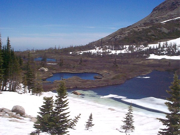 More lakes along the trail (on the way back down).