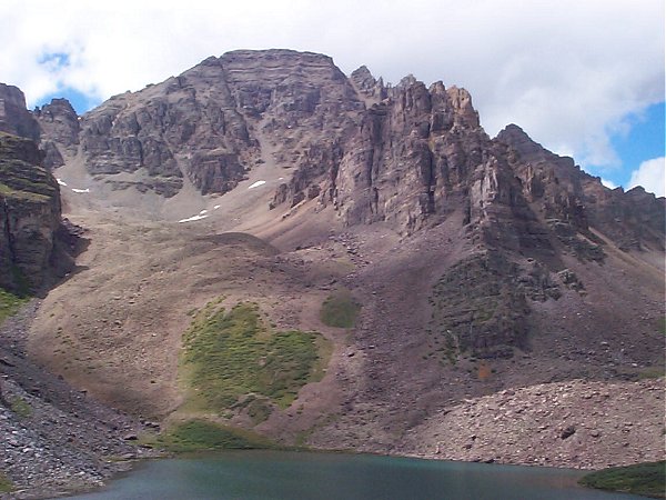 A closer look at Cathedral Peak.
