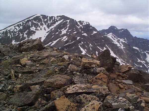 Gold Dust Peak from the summit of Pica Peak.