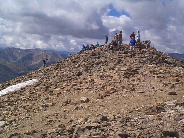 Another shot of the crowds on the summit.