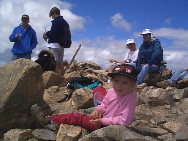 The cutest (and youngest) girl I have ever seen on a summit.