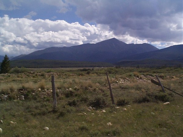 Mount Elbert as seen from the valley floor.