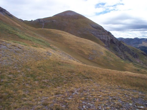 Is that the summit of the Grand Turk?  No - that's just another sub-peak along the way.