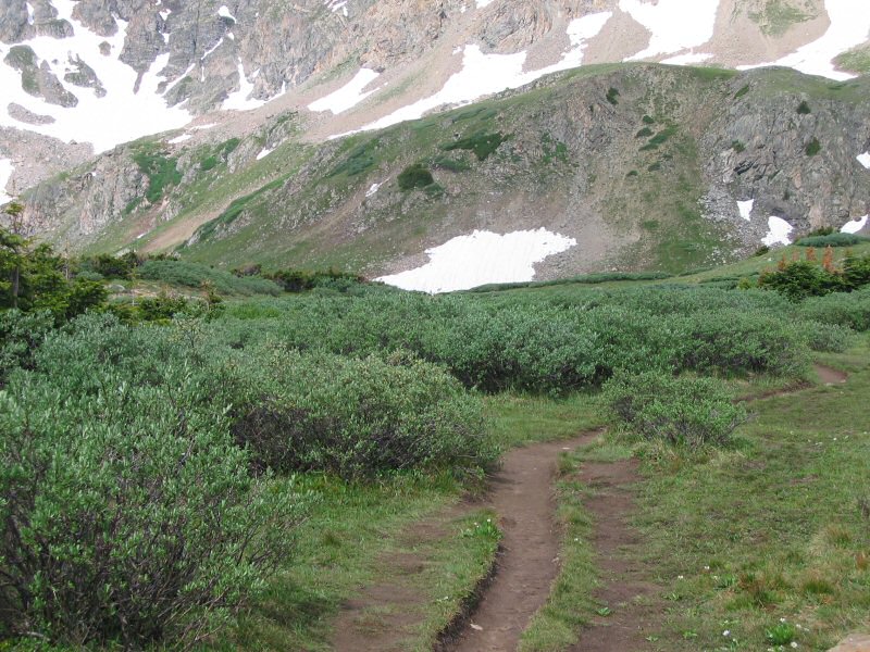 And here is where we're going.  Notice how flat it is up here by the lake.