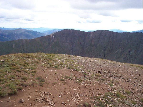 Ganley Mountain (el. 12,902 feet) as seen while looking (basically) East.