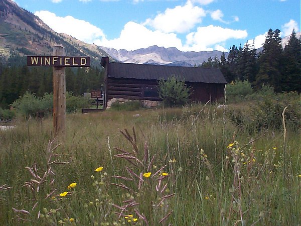 The historic town of Winfield,  Colorado.
