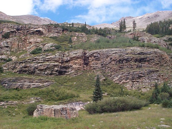 Looking up the south side of Massive.