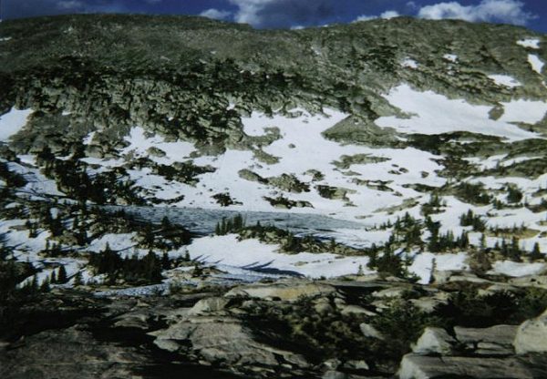 Mormon Lake - mostly frozen.