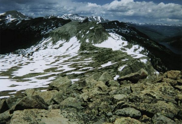 Upper Mormon Lake (left) and Homestake Reservoir (right).