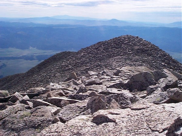 Looking back on the way I came.  That's Pikes Peak on the horizon (top left).