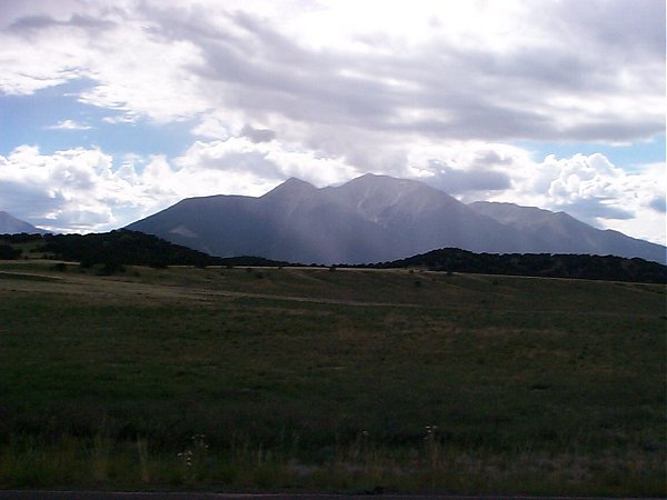 And finally, Mount Princeton as seen from the floor of the Arkansas river valley.