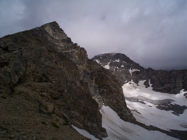 South Arapaho Peak (left) and North Arapaho Peak (right).