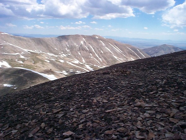 White Ridge (13,684 feet) to the east with South Park once again in the background.