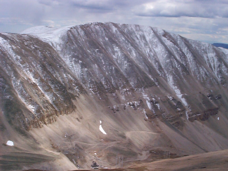 And further down the ridge from Gemini Peak, to the right in the previous photo, is Mount Sherman (looking southest)