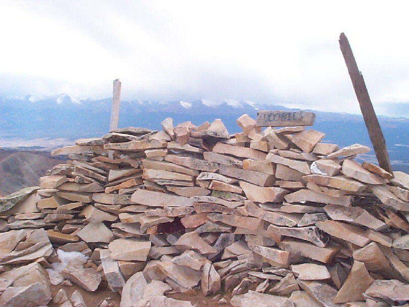 Yet another rock structure on the summit.