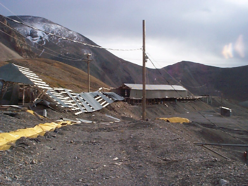 I found some reclamation and waste mitigation going on at this old mine.