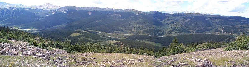 I-70 on the east side of Vail Pass.