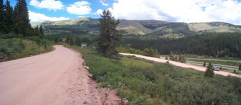 The entire width of my walk above Vail Pass.