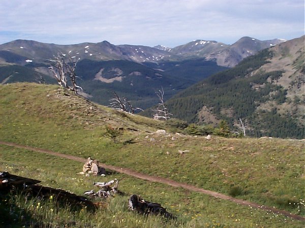 Don't let the plateau about three miles into the hike fool you.  There's still a long way to go to get to the top.
