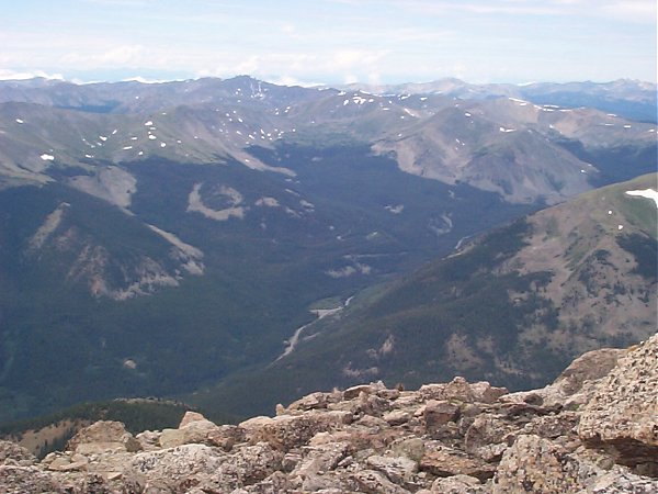 That's Emma Burr Mountain showing prominently in the distance about nine and a half miles again to the southwest.