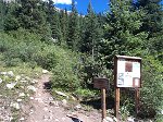 Here's the trailhead to Huron Peak - 2 more miles back to Winfield.