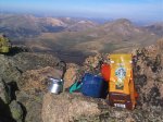 Starbucks espresso at 14,060 feet above sea level.