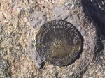 USGS Marker on the summit - closeup.