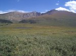 Mount Evans, the Sawtooth, and Mount Bierstadt (from left to right).