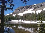 One of the many lakes along the Mitchell Lake Trail.