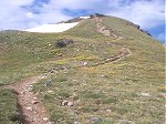 Once above the trees the trail goes up ...