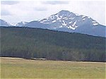 A view of Byer's Peak - our destination - from the Fraser Valley floor.