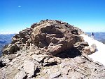 The last few steps to the summit.  [Depending upon the time of the year, you most likely won't encounter any snow here.]