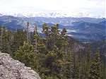 Again from the summit, looking to the north you can see Chapin, Chiquita, Ypsilon, Fairchild, Hagues, and Mummy mountains.