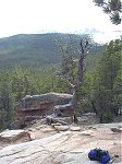 There was a great view of Long's Peak about 2 miles into the hike (~10,000 feet) - unfortunately it doesn't show too well in this photo.