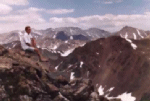 Steve, admiring the view. Steve, admiring the view.