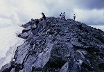 The crowd on the summit of Torreys Peak. The crowd on the summit of Torreys Peak.