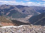 From the summit of Grand Turk, we were able to see the town of Silverton below us (to the northeast).