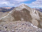 Just to the north is a view of the south face of Sultan Mountain.