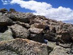 The rocky terrain on the way to the top... The rocky terrain on the way to the top...